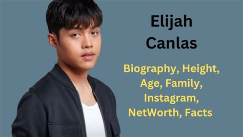 Elijah Canlas: facts about him .